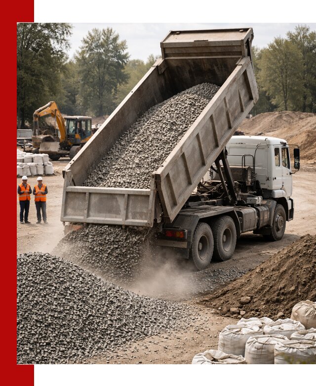 Аренда самосвала в Чехове для доставки сыпучих и нерудных материалов