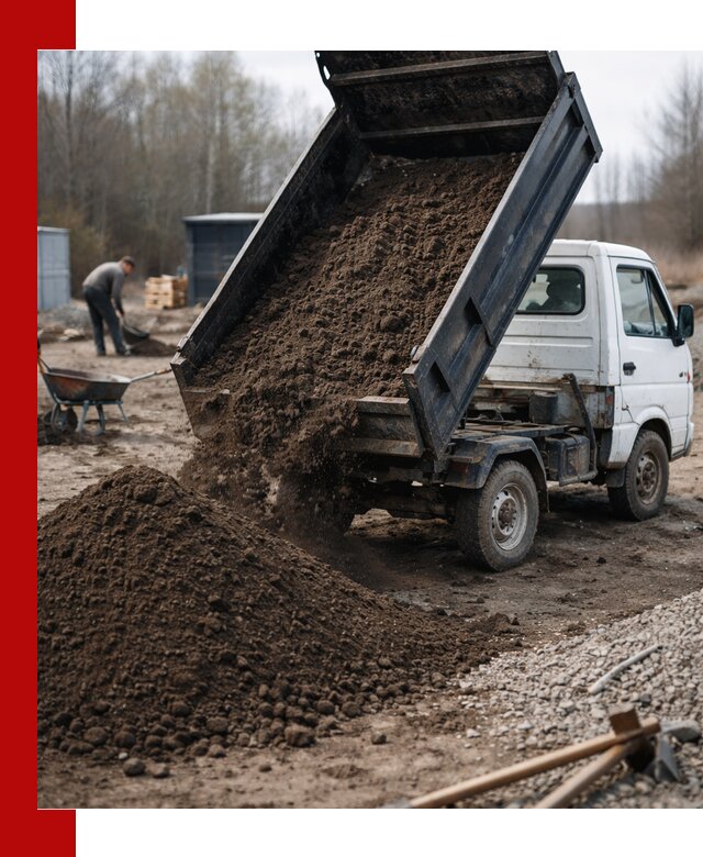 Аренда минисамосвала в Чехове для доставки сыпучих материалов