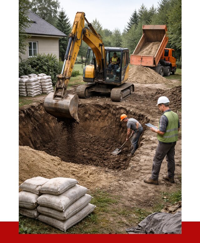 Рытье котлована в Чехове быстро от 4575 р. ПРОНЕРУДЧхв