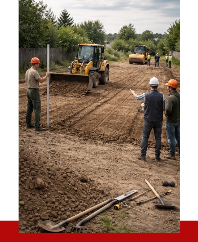 Планировка участка грунтом в Чехове от 4575 р ПРОНЕРУДЧхв