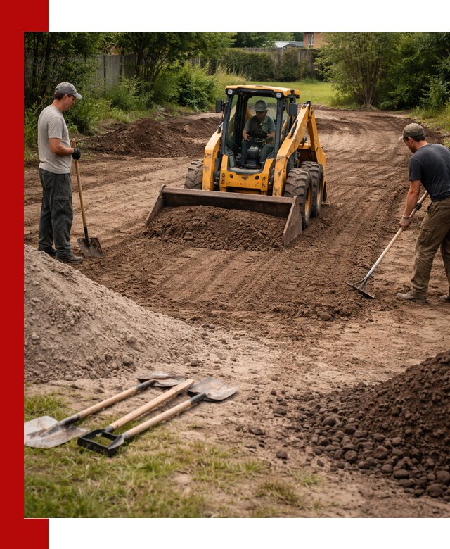 Планировка участка грунтом с вывозом и доставкой в Чехове