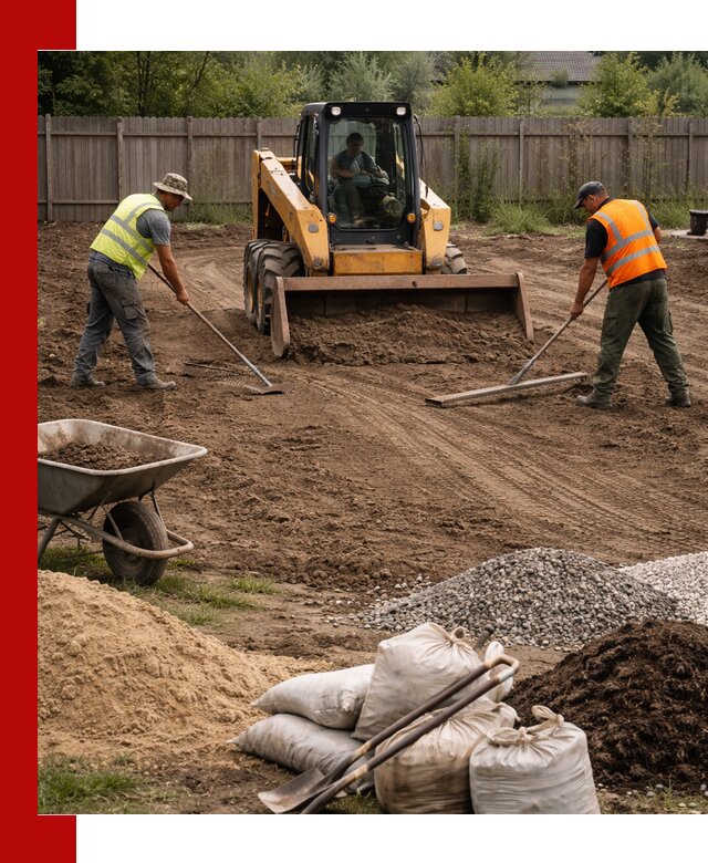 Выравнивание участка под строительство и благоустройство в Чехове