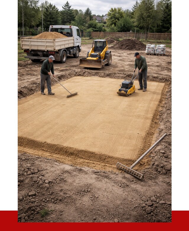 Устройство песчаной подушки в Чехове от 4575 р. ПРОНЕРУДЧхв