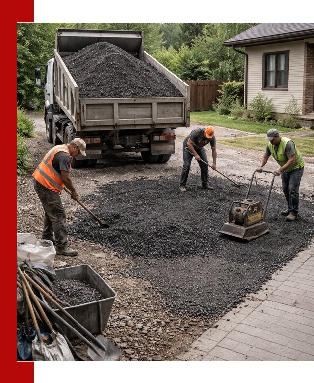 Асфальтовая крошка для двора с доставкой в Чехове